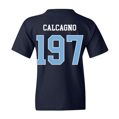 UNC - NCAA Wrestling : Mikey Calcagno - Classic Shersey Youth T-Shirt-1