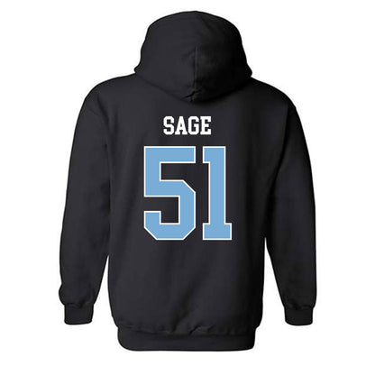 UNC - NCAA Men's Lacrosse : Nathan Sage - Classic Shersey Hooded Sweatshirt-1
