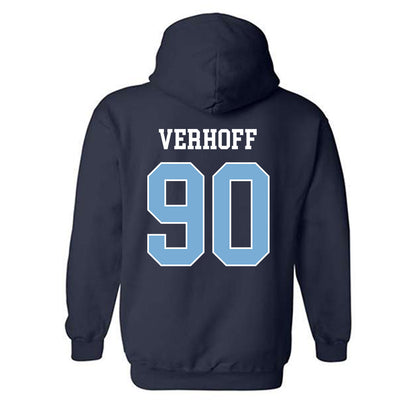 UNC - NCAA Football : Rece Verhoff - Classic Shersey Hooded Sweatshirt-1
