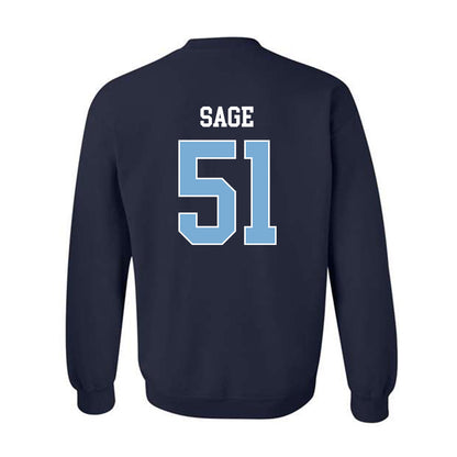 UNC - NCAA Men's Lacrosse : Nathan Sage - Classic Shersey Crewneck Sweatshirt-1