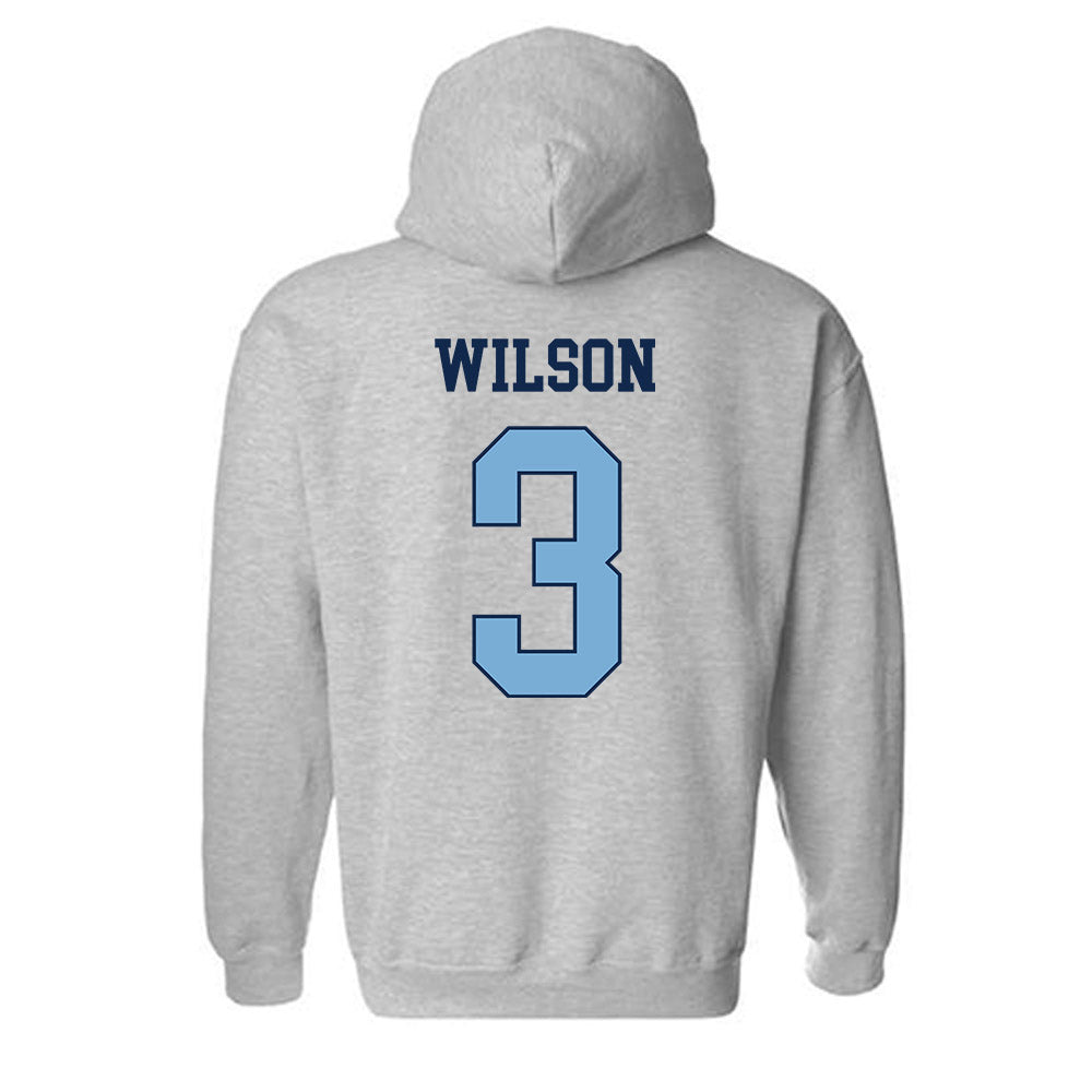 UNC - NCAA Men's Lacrosse : Brevin Wilson - Classic Shersey Hooded Sweatshirt-1