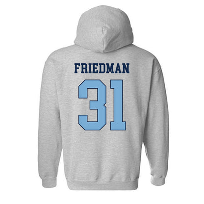 UNC - NCAA Men's Lacrosse : Caswell Friedman - Classic Shersey Hooded Sweatshirt-1