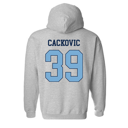 UNC - NCAA Baseball : Jake Cackovic - Classic Shersey Hooded Sweatshirt-1