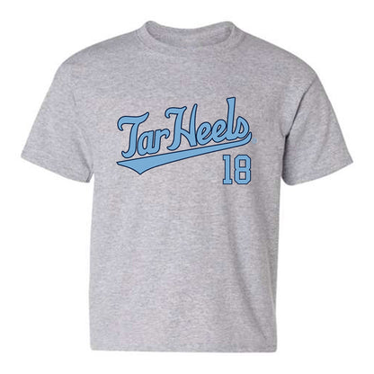 UNC - NCAA Baseball : Carter French - Classic Shersey Youth T-Shirt