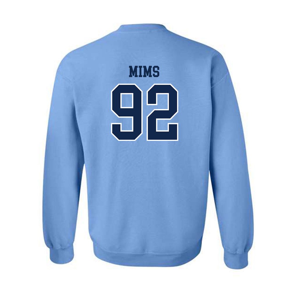 UNC - NCAA Football : CJ Mims - Classic Shersey Crewneck Sweatshirt-1
