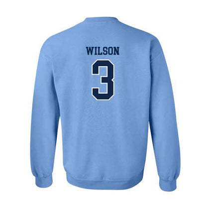 UNC - NCAA Men's Lacrosse : Brevin Wilson - Classic Shersey Crewneck Sweatshirt-1
