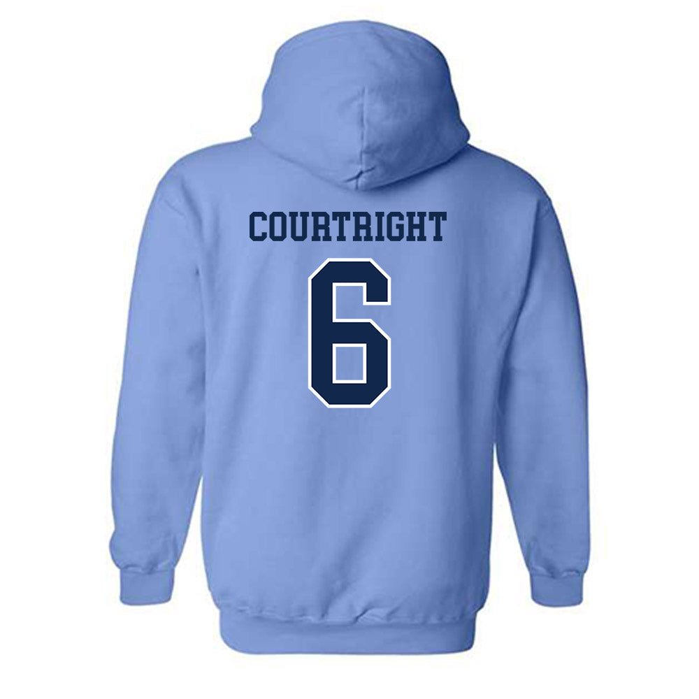 UNC - NCAA Women's Field Hockey : Coco Courtright - Classic Shersey Hooded Sweatshirt-1