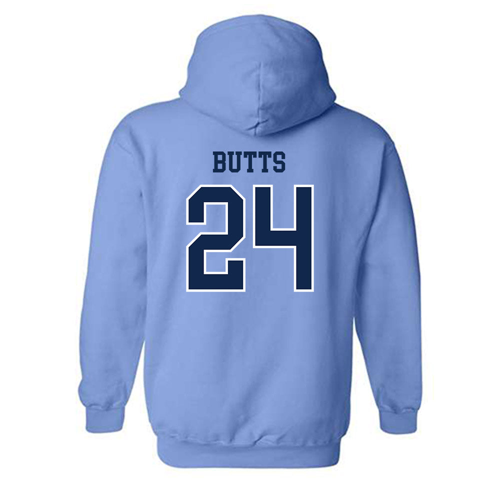 UNC - NCAA Football : Javion Butts - Classic Shersey Hooded Sweatshirt-1