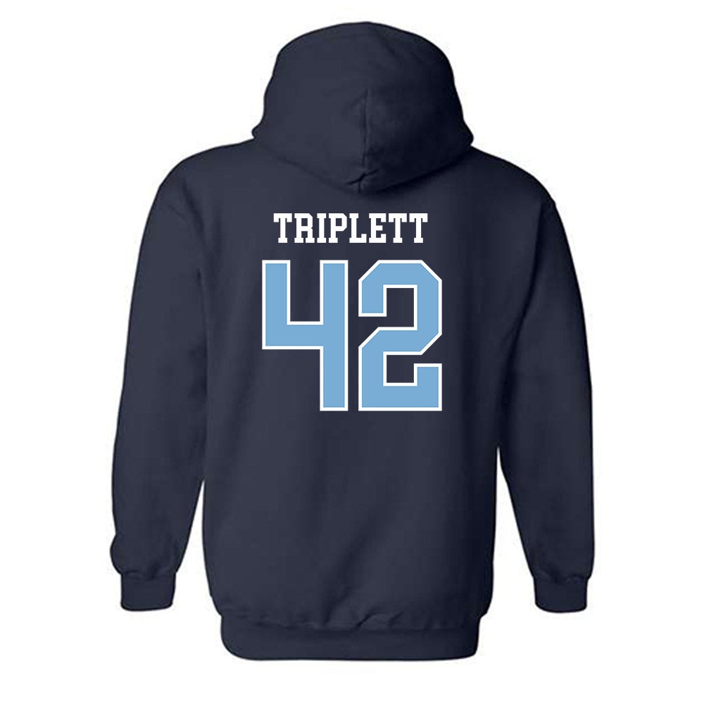 UNC - NCAA Football : Spencer Triplett - Sports Shersey Hooded Sweatshirt-1