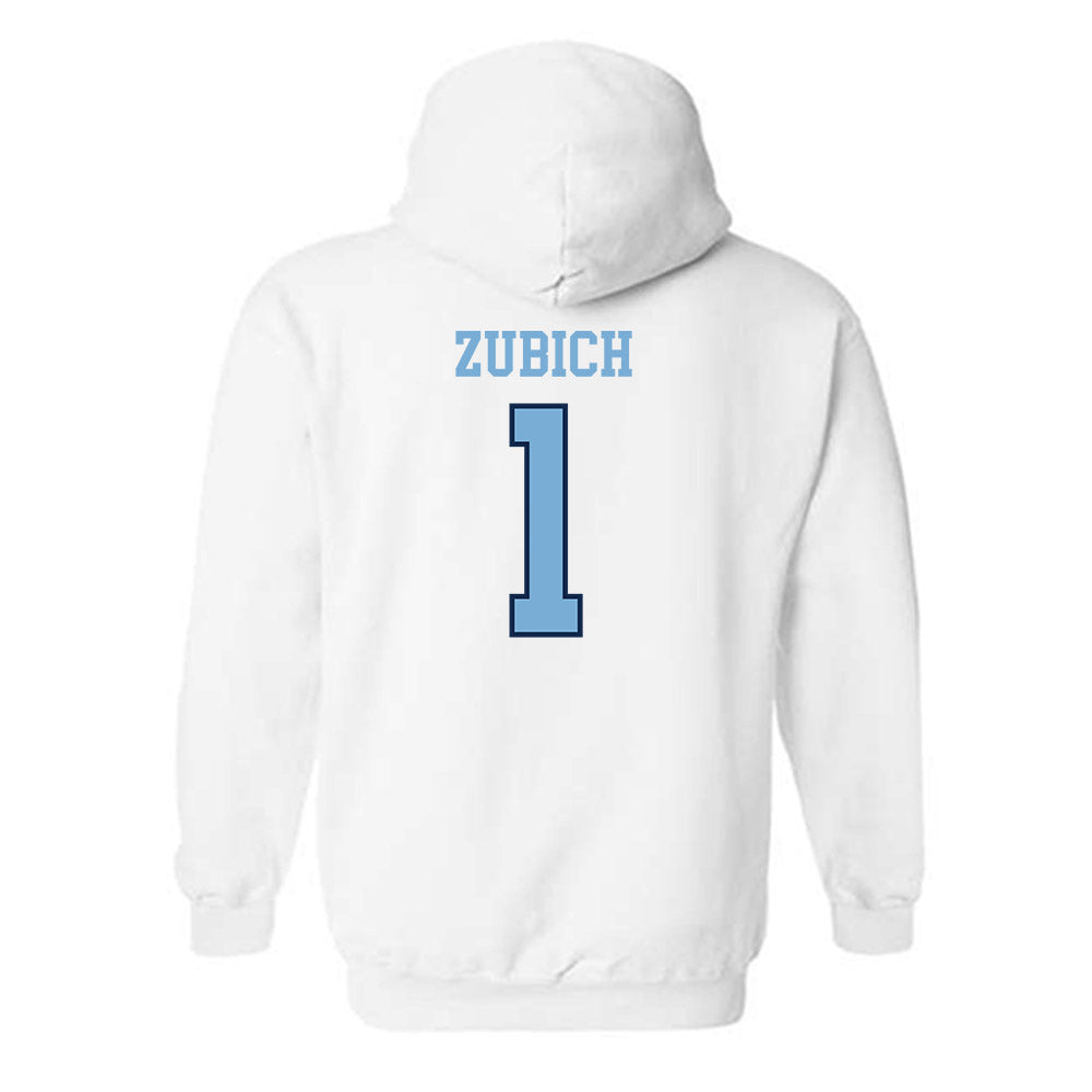 UNC - NCAA Women's Basketball : Jordan Zubich - Sports Shersey Hooded Sweatshirt-1