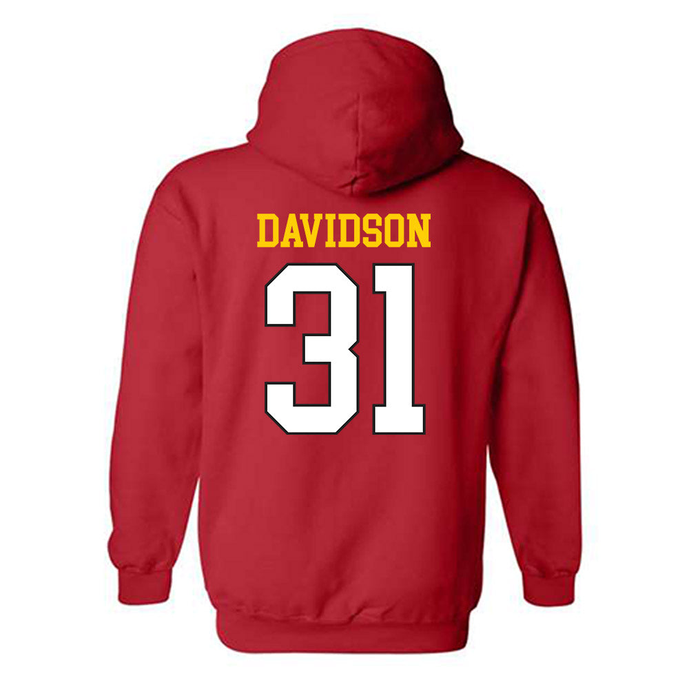 Maryland - NCAA Men's Lacrosse : Trace Davidson - Classic Shersey Hooded Sweatshirt-1