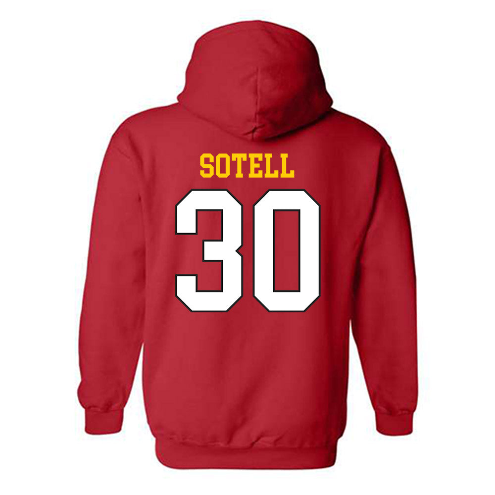 Maryland - NCAA Men's Basketball : Lukas Sotell - Classic Shersey Hooded Sweatshirt-1
