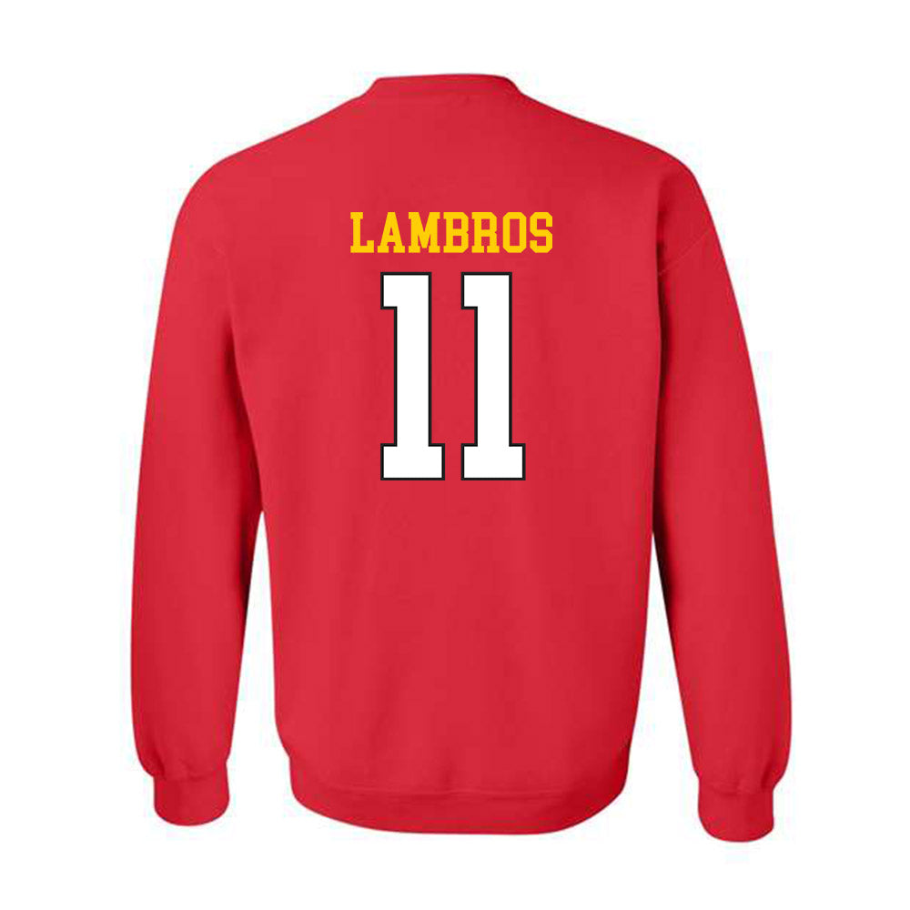 Maryland - NCAA Baseball : Elijah Lambros - Classic Shersey Crewneck Sweatshirt-1