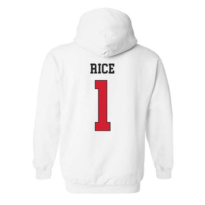 Maryland - NCAA Men's Basketball : Rodney Rice - Classic Shersey Hooded Sweatshirt-1