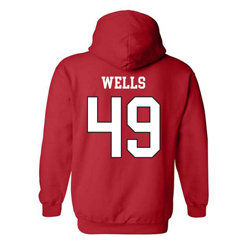 Maryland - NCAA Football : Chris Wells - Classic Shersey Hooded Sweatshirt-1
