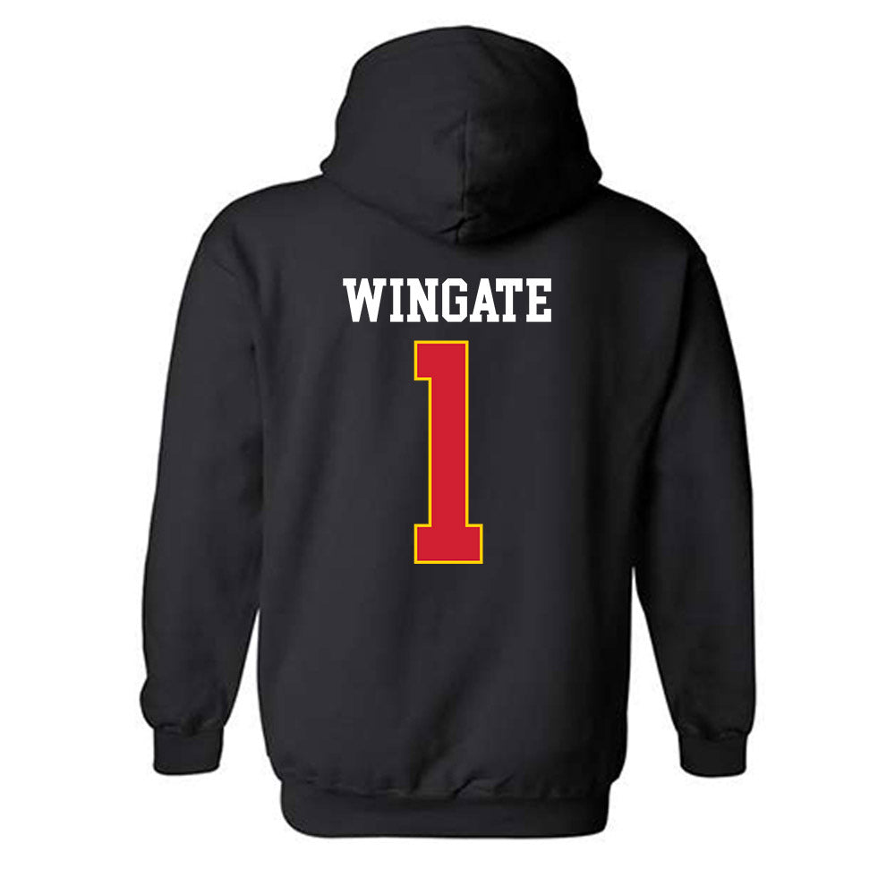 Maryland - NCAA Football : Daniel Wingate - Classic Shersey Hooded Sweatshirt-1