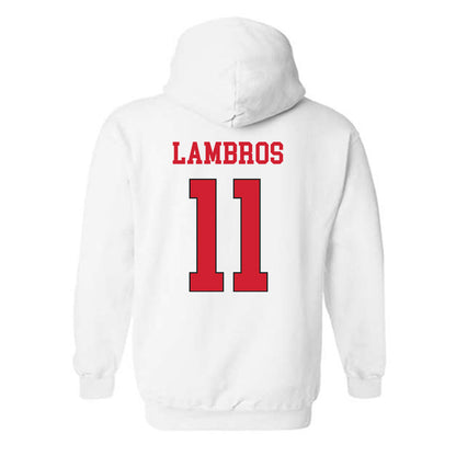 Maryland - NCAA Baseball : Elijah Lambros - Classic Shersey Hooded Sweatshirt-1