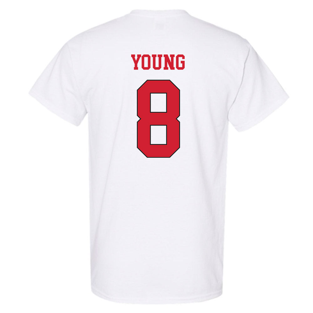 Maryland - NCAA Men's Basketball : Jayhlon Young - Classic Shersey T-Shirt-1