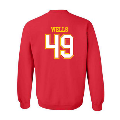 Maryland - NCAA Football : Chris Wells - Sports Shersey Crewneck Sweatshirt-1