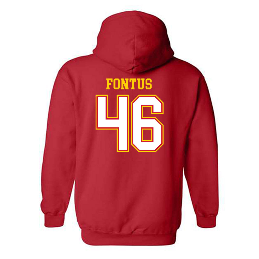 Maryland - NCAA Football : Dillan Fontus - Sports Shersey Hooded Sweatshirt