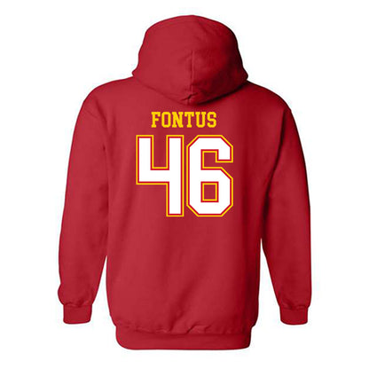 Maryland - NCAA Football : Dillan Fontus - Sports Shersey Hooded Sweatshirt