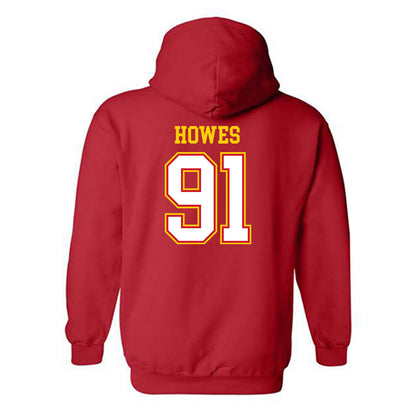 Maryland - NCAA Football : Jack Howes - Sports Shersey Hooded Sweatshirt