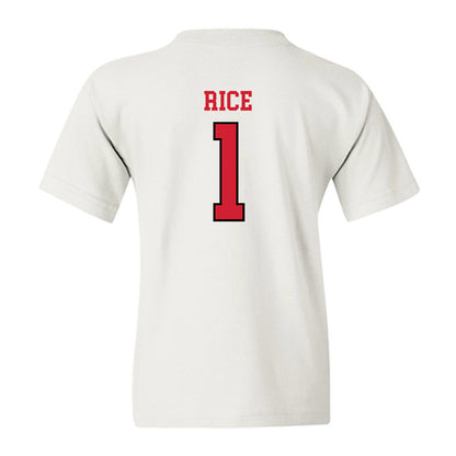 Maryland - NCAA Men's Basketball : Rodney Rice - Sports Shersey Youth T-Shirt-1