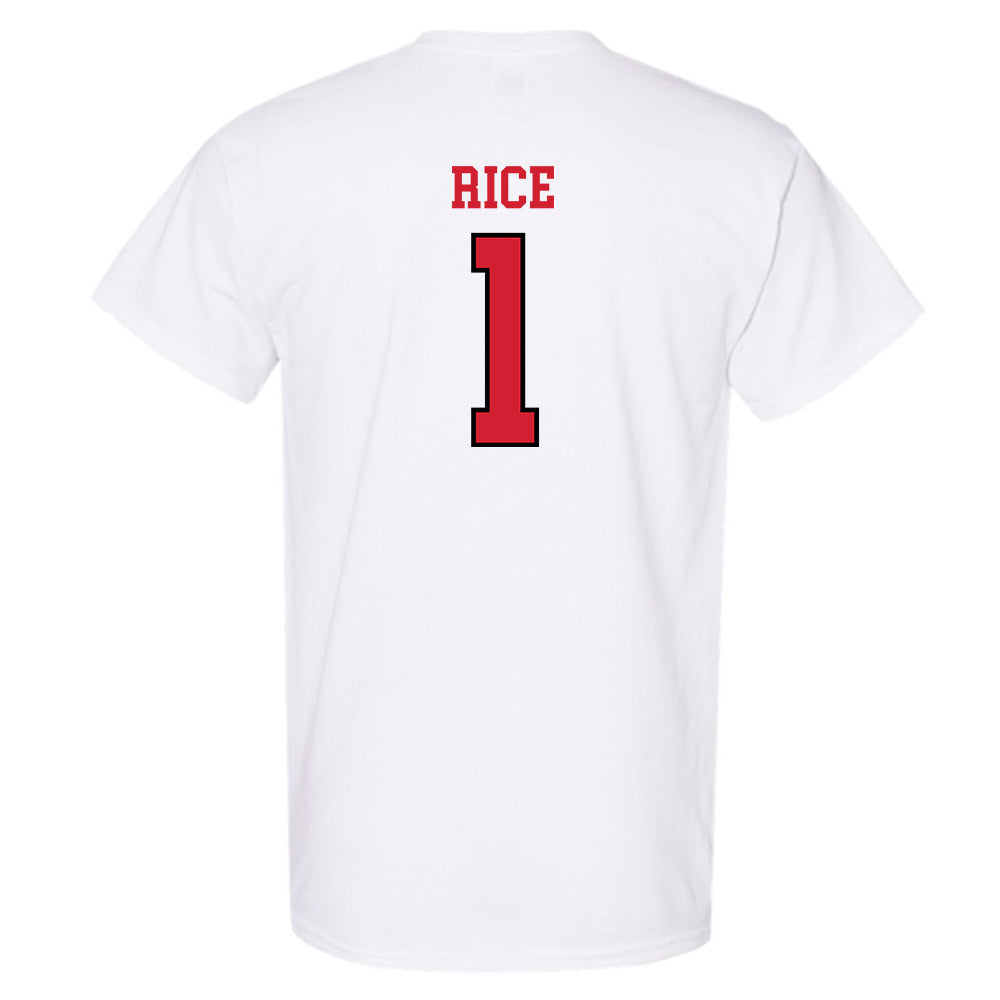 Maryland - NCAA Men's Basketball : Rodney Rice - Sports Shersey T-Shirt-1