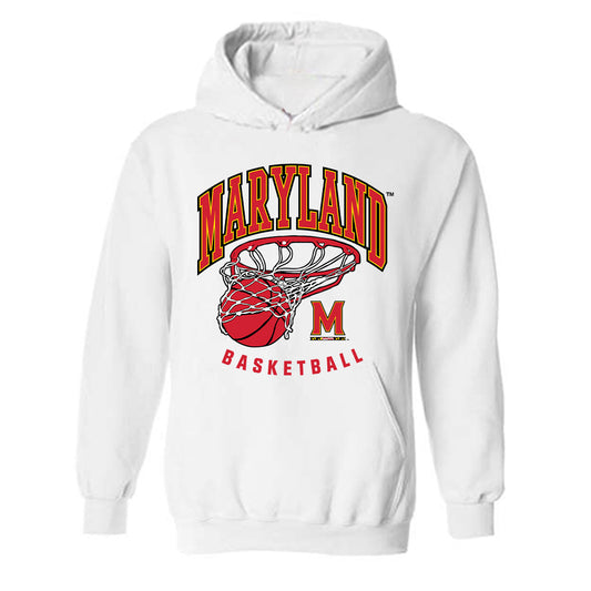 Maryland - NCAA Men's Basketball : Jayhlon Young - Sports Shersey Hooded Sweatshirt-0