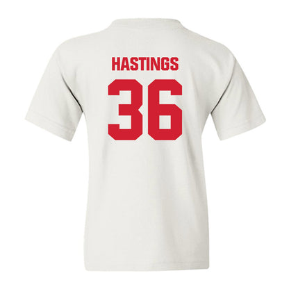 Maryland - NCAA Baseball : Logan Hastings - Sports Shersey Youth T-Shirt-1