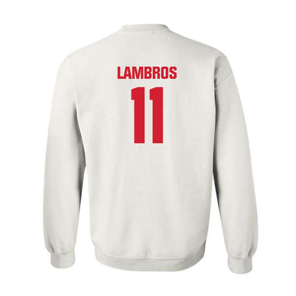 Maryland - NCAA Baseball : Elijah Lambros - Sports Shersey Crewneck Sweatshirt-1