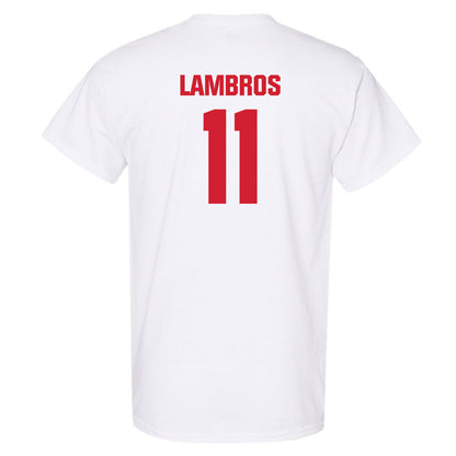 Maryland - NCAA Baseball : Elijah Lambros - Sports Shersey T-Shirt-1