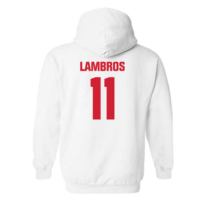 Maryland - NCAA Baseball : Elijah Lambros - Sports Shersey Hooded Sweatshirt-1