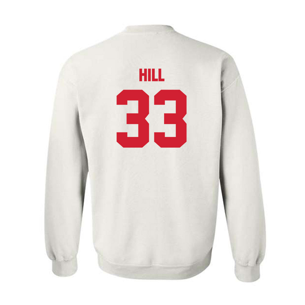 Maryland - NCAA Baseball : Aden Hill - Sports Shersey Crewneck Sweatshirt-1