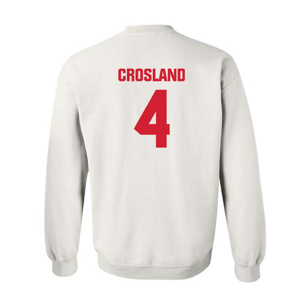 Maryland - NCAA Baseball : Jordan Crosland - Sports Shersey Crewneck Sweatshirt-1