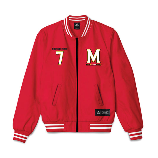 Maryland - NCAA Football : Tommy Akingbesote - Bomber Jacket