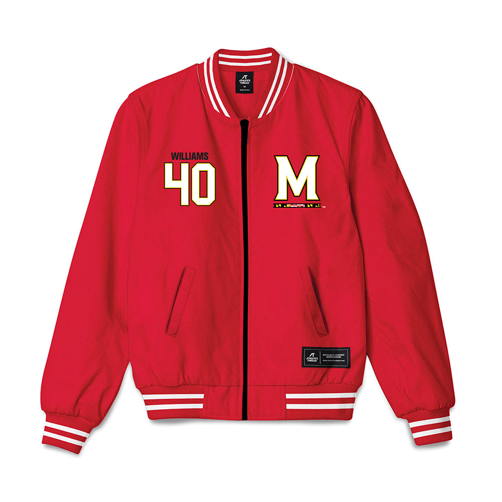 Maryland - NCAA Women's Basketball : Breanna Williams - Bomber Jacket-0