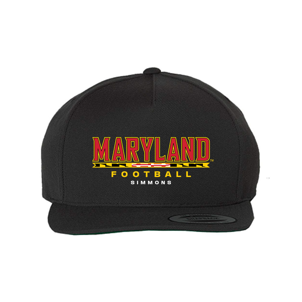 Maryland - NCAA Football : Joshua Simmons - Snapback Hat