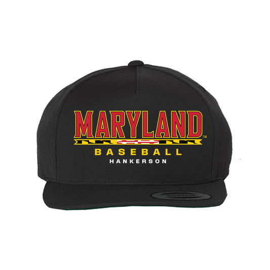 Maryland - NCAA Baseball : EJ Hankerson - Snapback Hat-0