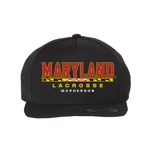 Maryland - NCAA Men's Lacrosse : Hamish McPherson - Snapback Hat-0