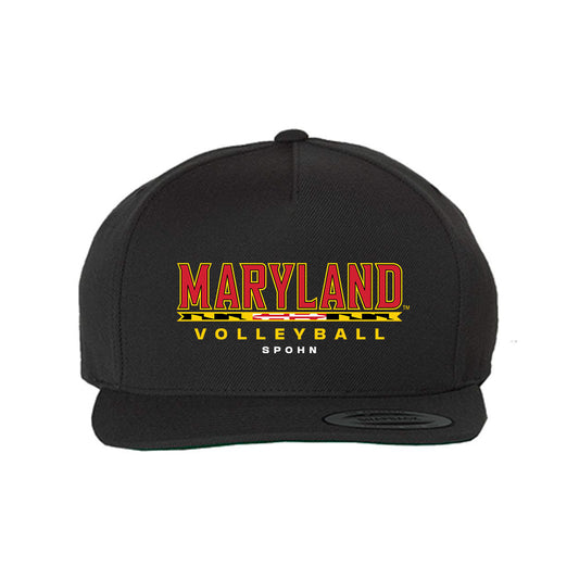 Maryland - NCAA Women's Volleyball : Jonna Spohn - Snapback Hat