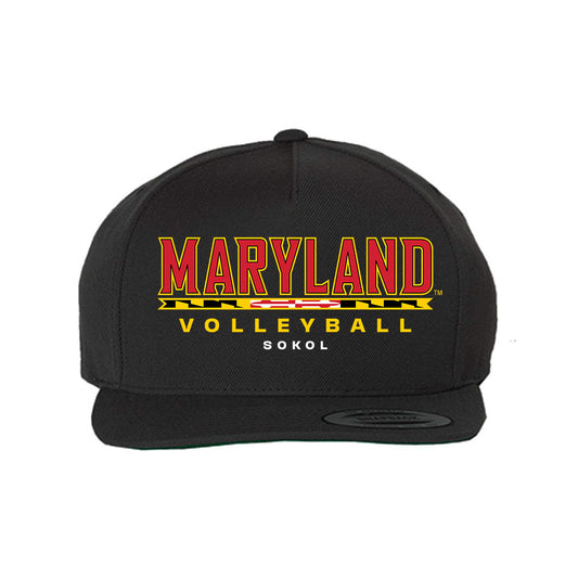 Maryland - NCAA Women's Volleyball : Annika Sokol - Snapback Hat-0