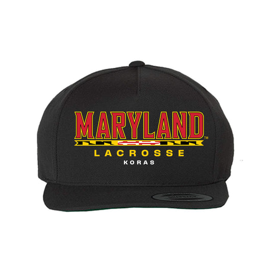 Maryland - NCAA Men's Lacrosse : Charles koras - Snapback Hat-0