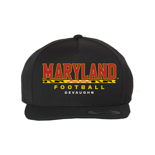 Maryland - NCAA Football : Justin DeVaughn - Snapback Hat-0
