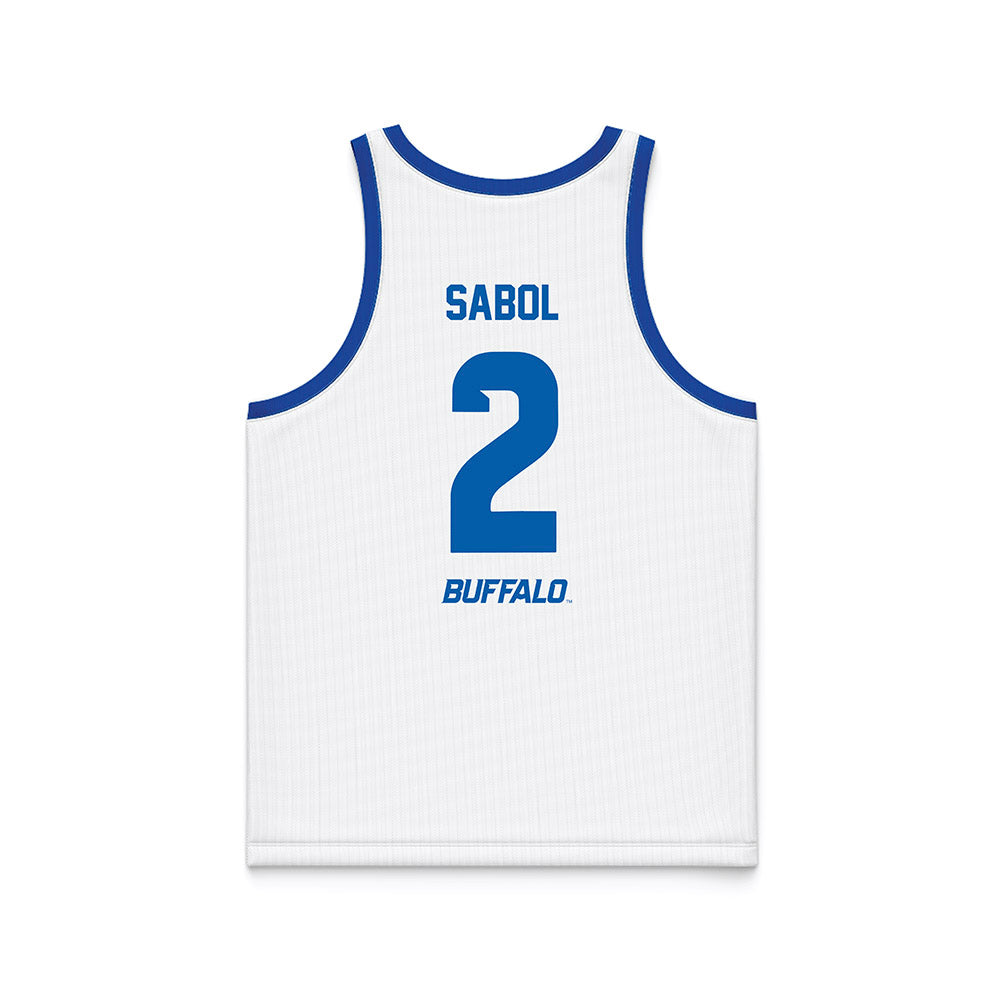 Buffalo - NCAA Men's Basketball : Ryan Sabol - White Basketball Jersey