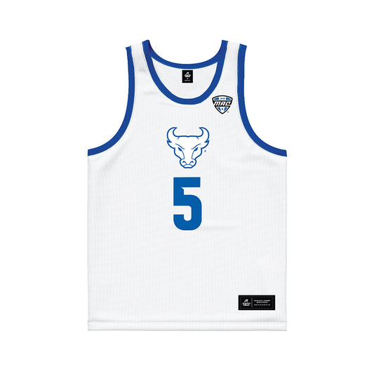 Buffalo - NCAA Men's Basketball : Daniel Freitag - White Basketball Jersey-0