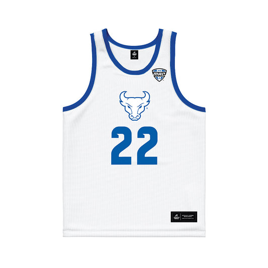 Buffalo - NCAA Men's Basketball : Kavon Bradford - White Basketball Jersey