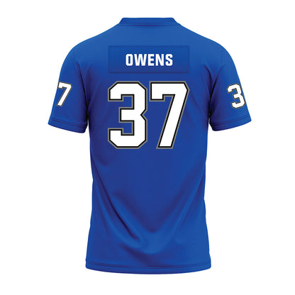 Buffalo - NCAA Football : Jordan Owens - Blue Premium Football Jersey