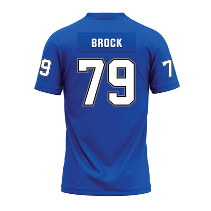 Buffalo - NCAA Football : Trevor Brock - Blue Premium Football Jersey
