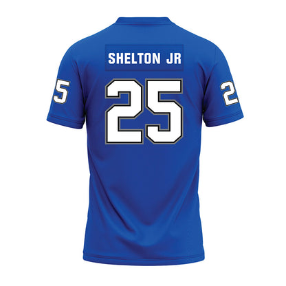 Buffalo - NCAA Football : Terrance Shelton Jr - Blue Premium Football Jersey